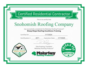 Malarkey Roofing Products Crc Emerald Pro Certificate